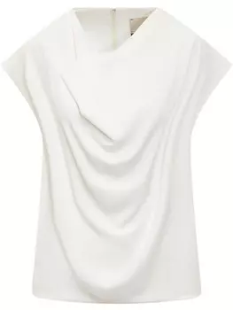 Блузка с драпировкой Calcaterra, белый