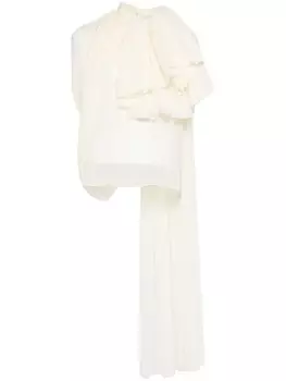 Блузка с драпировкой Isabel Sanchis, нейтральный цвет