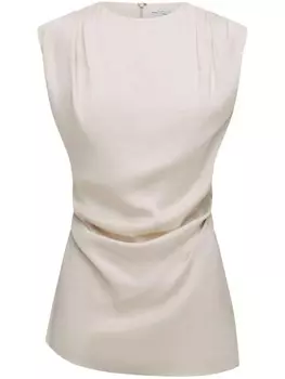 Блузка с драпировкой «Овен» Rachel Gilbert, нейтральный цвет