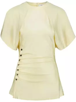 Блузка с драпировкой Rabanne, бежевый