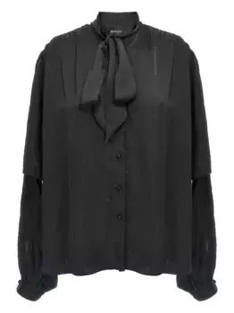 Блузка с галстуком-бабочкой BALENCIAGA, черный
