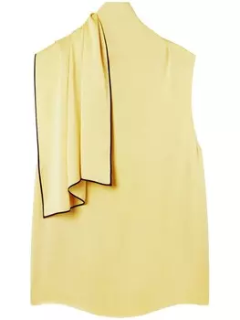Блузка с галстуком Stella McCartney, желтый