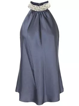 Блузка с камнями Simkhai, синий