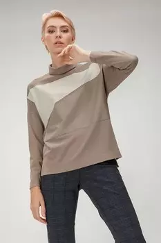 Блузка с контрастами Helmidge, белый