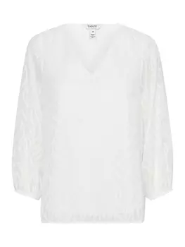 Блузка с коротким рукавом b.young Blouse Frikke, белый
