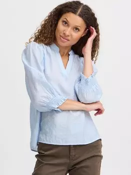 Блузка с коротким рукавом блузка пзмира Pulz Jeans, синий