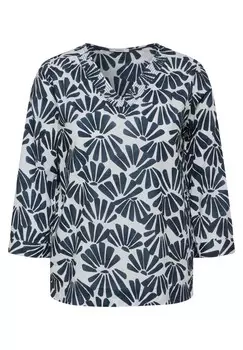 Блузка с коротким рукавом CECIL Blouse, цвет pastel blue/dark blue