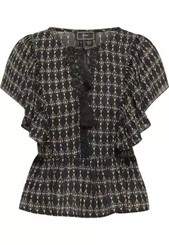 Блузка с коротким рукавом faina Blouse, черный