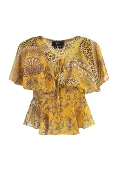 Блузка с коротким рукавом faina Blouse, цвет mustard/honey