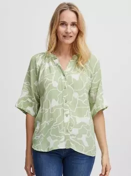 Блузка с коротким рукавом frkay Fransa, зеленый