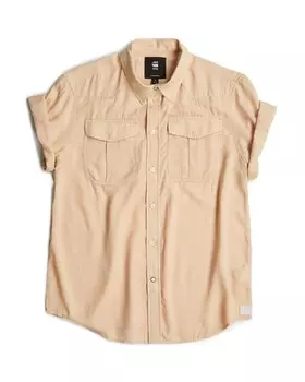 Блузка с коротким рукавом G-STAR Blouse, светло-бежевый
