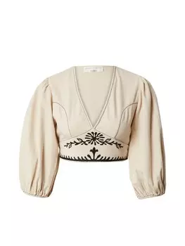Блузка с коротким рукавом Guido Maria Kretschmer Women Blouse Alexis, бежевый