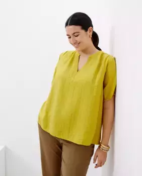 Блузка с коротким рукавом и принтом Couchel, цвет 586 Lima