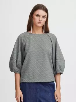 Блузка с коротким рукавом ихприя то2 Ichi, мультиколор