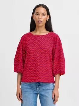 Блузка с коротким рукавом ихприя то2 Ichi, красный