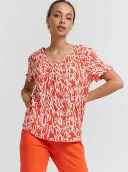 Блузка с коротким рукавом ихвера Ichi, красный