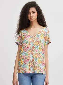 Блузка с коротким рукавом ихвера Ichi, мультиколор