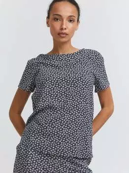 Блузка с коротким рукавом ихвера Ichi, синий