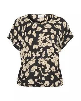 Блузка с коротким рукавом Kaffe Blouse, черный