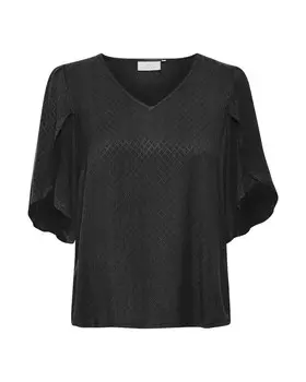 Блузка с коротким рукавом Kaffe Blouse Mina, черный