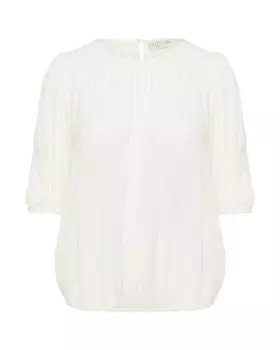 Блузка с коротким рукавом KAFFE CURVE Blouse Wilina, натуральный белый