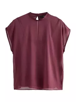 Блузка с коротким рукавом Next Blouse, бордовый