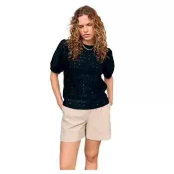 Блузка с коротким рукавом Object Laila, черный