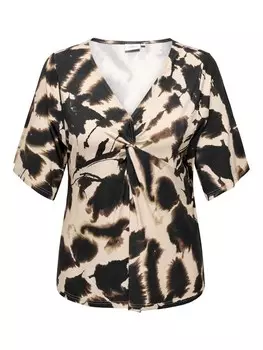 Блузка с коротким рукавом ONLY Carmakoma Blouse SUSETTE, бежевый