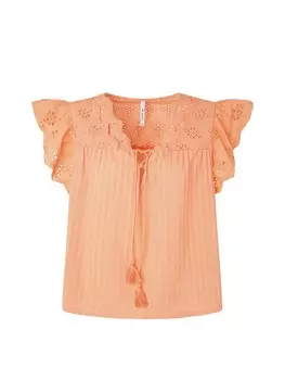 Блузка с коротким рукавом Pepe Jeans Blouse Anaise, цвет peach