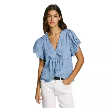 Блузка с коротким рукавом Pepe Jeans Dame, синий