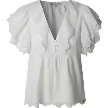 Блузка с коротким рукавом Pepe Jeans Dame, белый