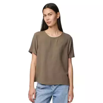 Блузка с коротким рукавом Pieces Anna, коричневый