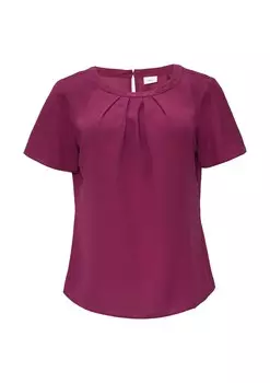 Блузка с коротким рукавом s.Oliver BLACK LABEL Blouse, фуксия
