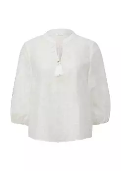 Блузка с коротким рукавом s.Oliver BLACK LABEL Blouse, экрю