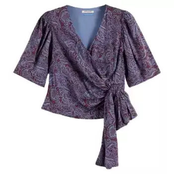 Блузка с коротким рукавом Scotch & Soda 180297, фиолетовый