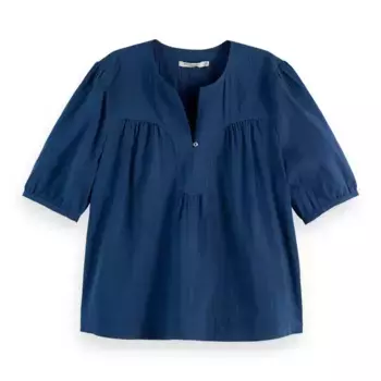 Блузка с коротким рукавом Scotch & Soda U9A00636T, синий
