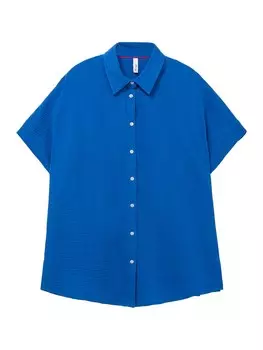 Блузка с коротким рукавом SHEEGO Blouse, коабльтовый синий