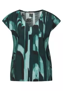 Блузка с коротким рукавом STREET ONE Blouse, цвет mint/fir