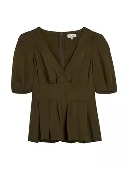 Блузка с коротким рукавом Ted Baker Blouse Burdur, хаки