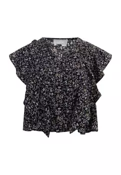 Блузка с коротким рукавом Usha Blouse, черный