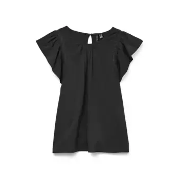 Блузка с коротким рукавом Vero Moda Bella, черный