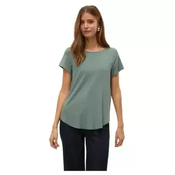 Блузка с коротким рукавом Vero Moda Bella, зеленый
