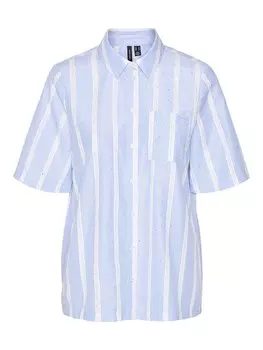 Блузка с коротким рукавом VERO MODA Blouse MY, светло-синий