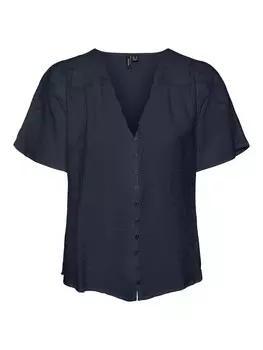 Блузка с коротким рукавом VERO MODA Blouse AVERY, темно-синий