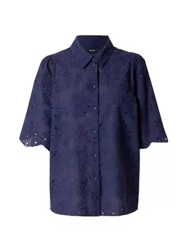 Блузка с коротким рукавом VERO MODA Blouse HAY, ночной синий