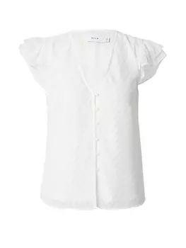 Блузка с коротким рукавом VILA Blouse VIMICHELLE, белый