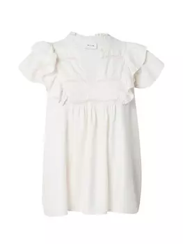 Блузка с коротким рукавом VILA Blouse VIVisia, кремовый