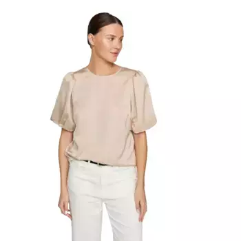 Блузка с коротким рукавом Vila Ellette, бежевый