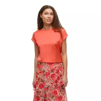 Блузка с коротким рукавом Vila Ellette, оранжевый