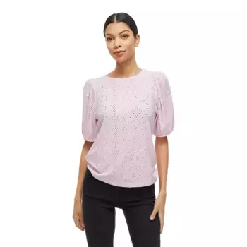 Блузка с коротким рукавом Vila Kally, розовый